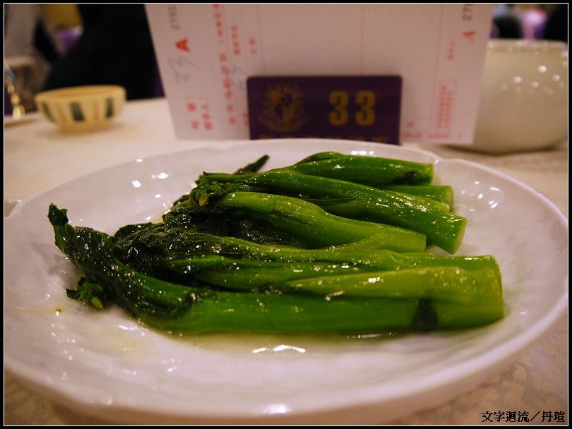 很爽脆的芥蘭菜，好吃~