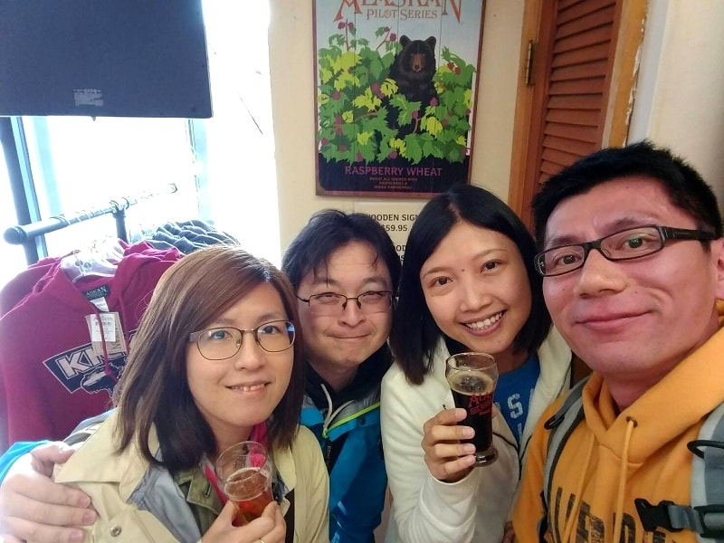 飲酒合照