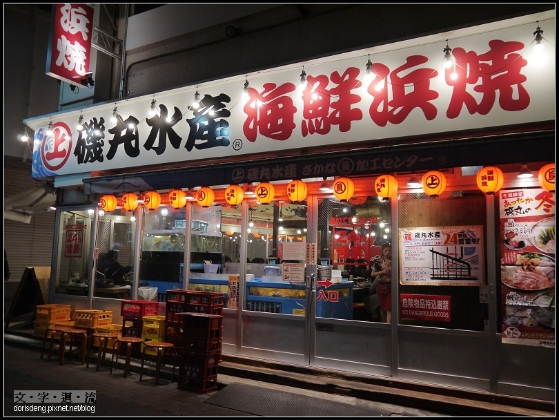 上野巷弄內的海鮮店