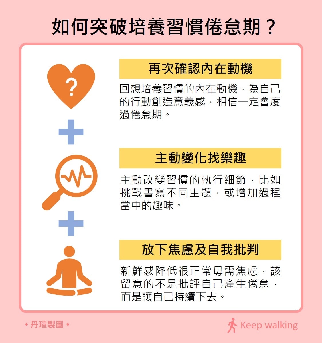 三招助你突破習慣倦怠重拾樂趣！