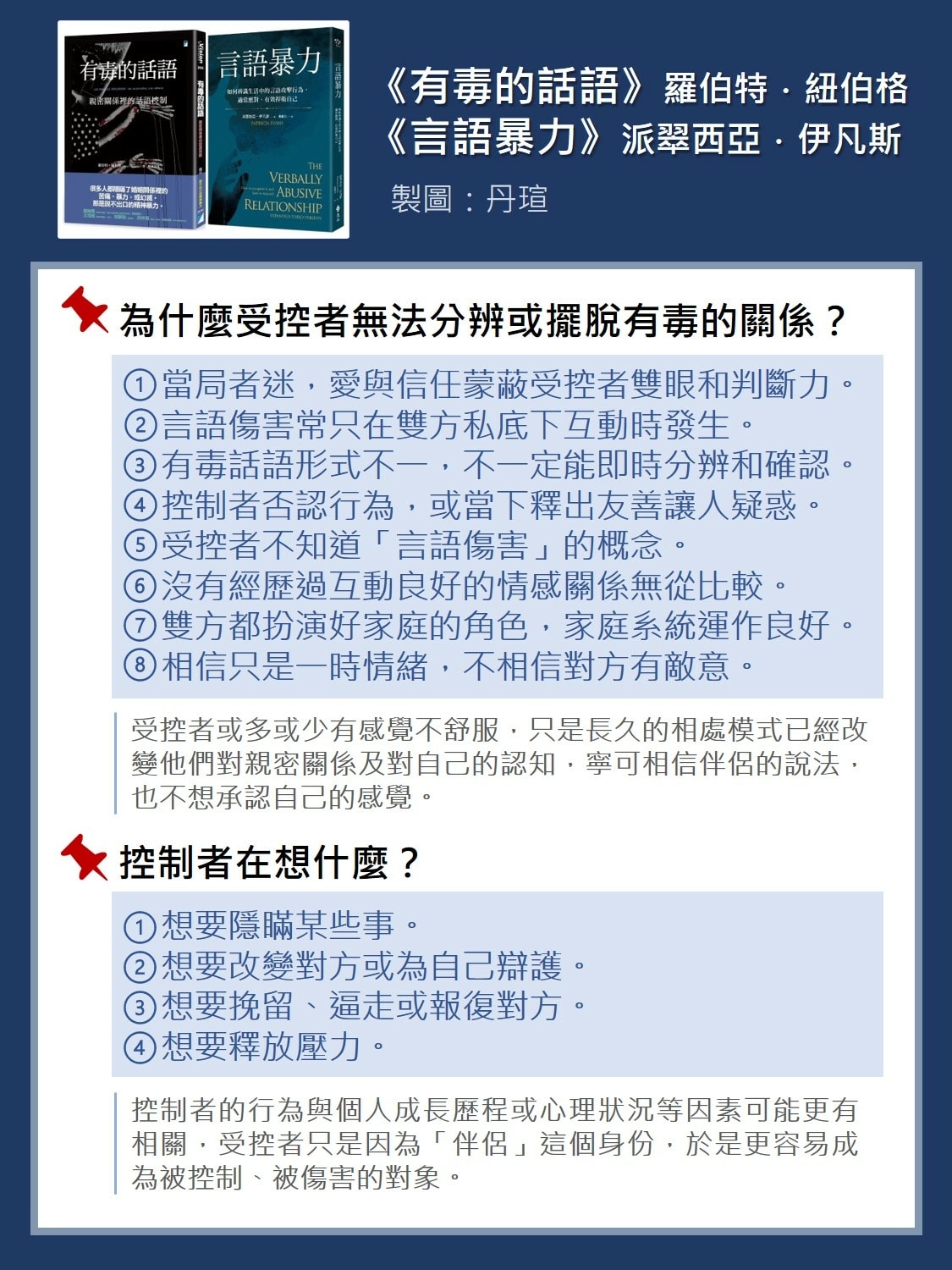 微笑閱讀：《有毒的話語》及《言語暴力》3—為什麼無法離開有毒的關係？