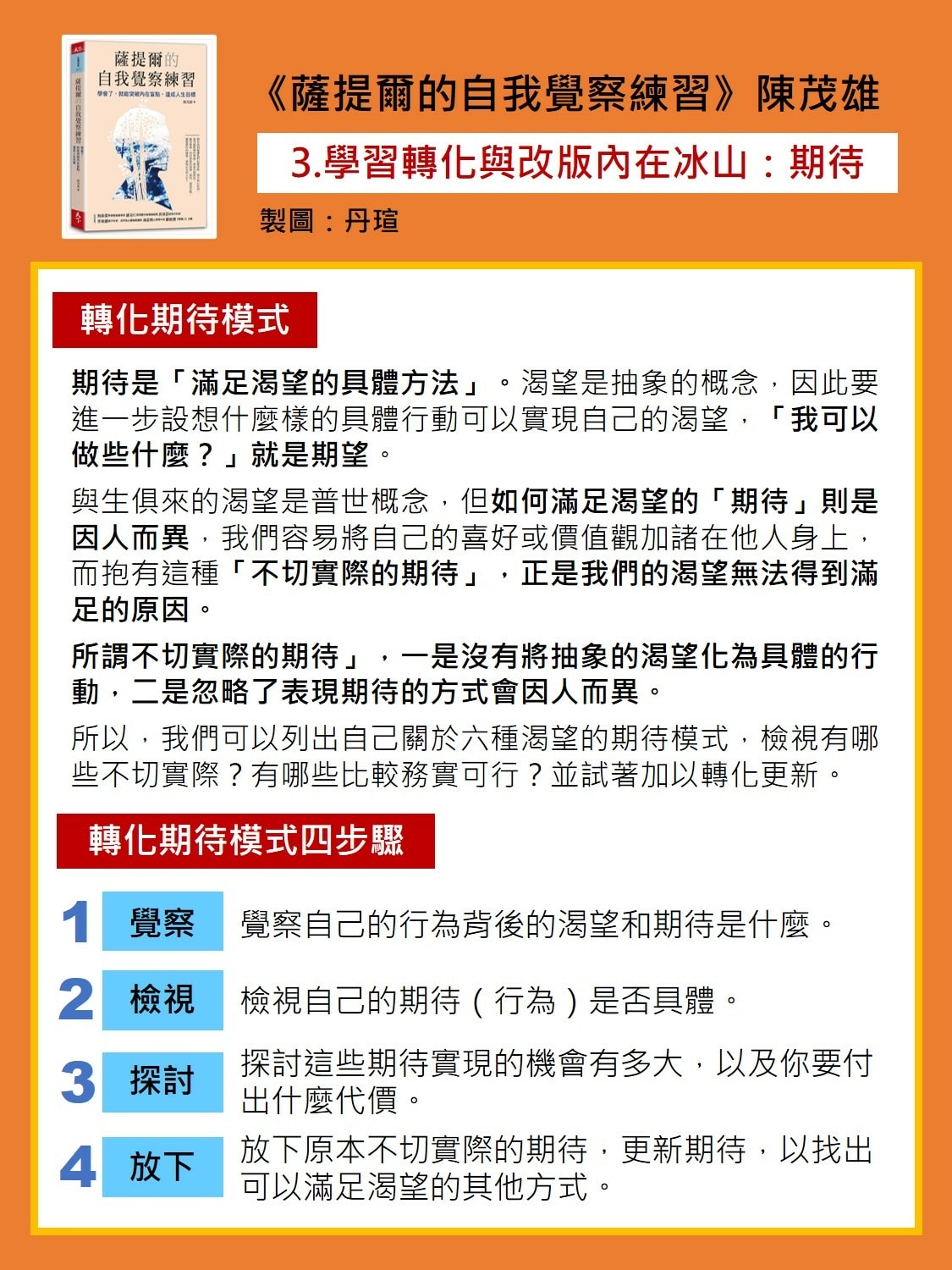 微笑閱讀：《薩提爾的自我覺察練習》4—持續覺察清理，熟悉新版自我