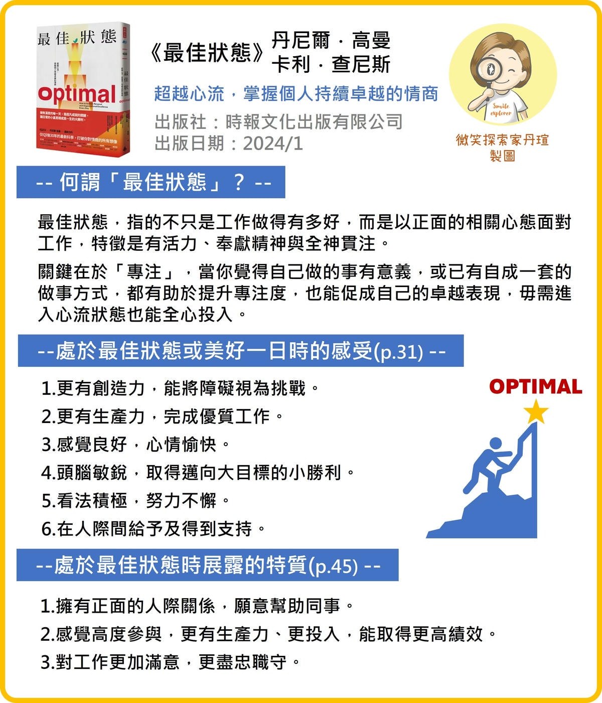 微笑閱讀：《最佳狀態》1—擁有滿意的一天