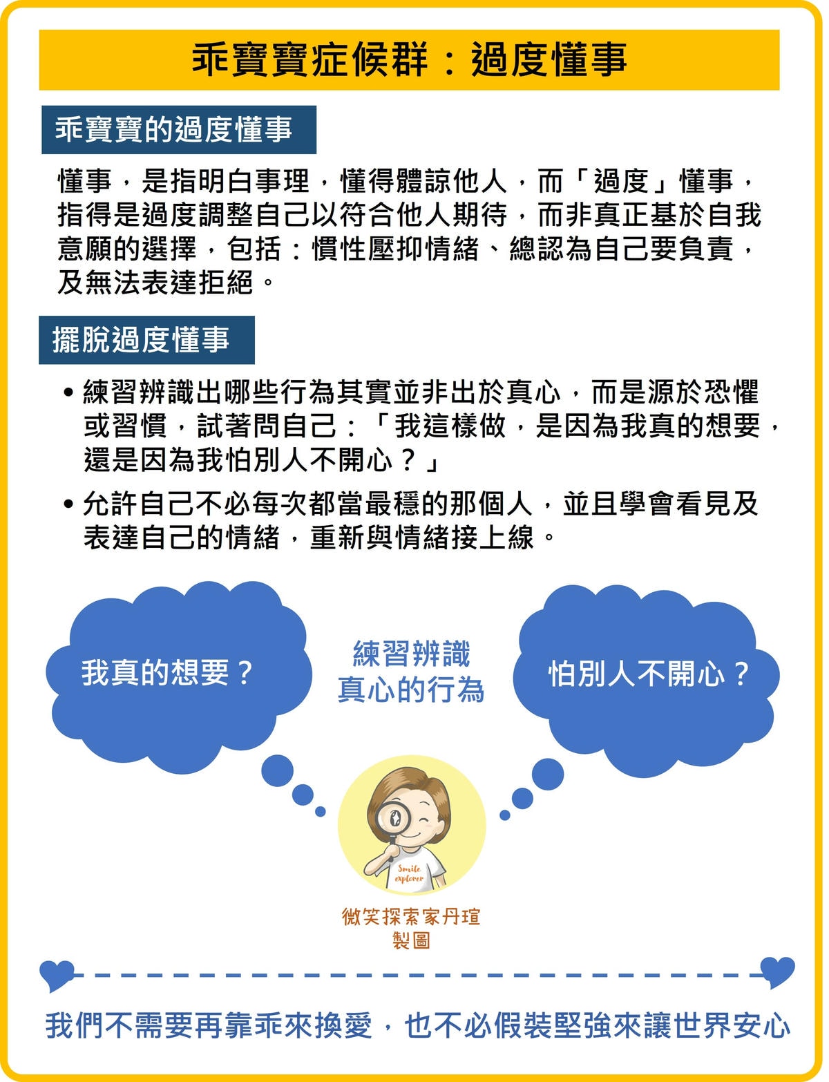 乖寶寶症候群:過度懂事的慣性壓抑 乖寶寶症候群:過度懂事的慣性壓抑